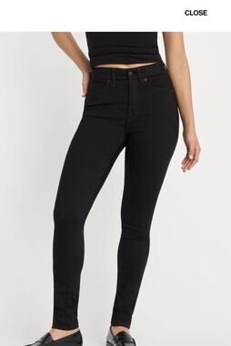 Good American Good Legs Black Skinny Jeans Size 10/30